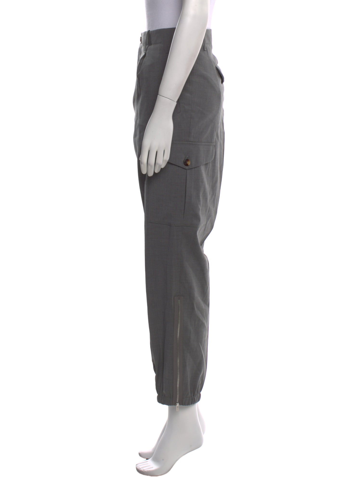 Brunello Cucinelli Virgin Wool Skinny Leg Pants