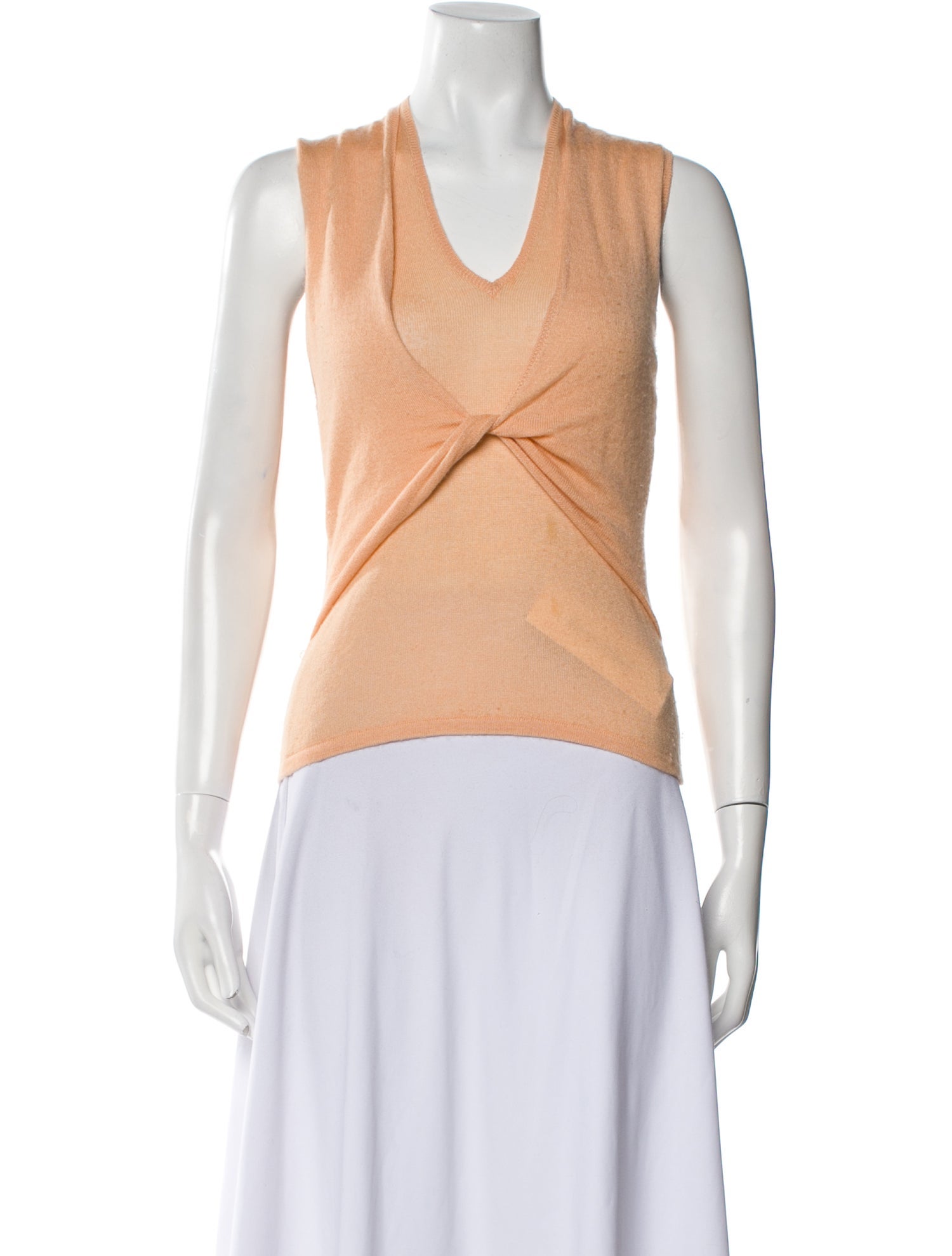 Brunello Cucinelli Cashmere V-Neck Top