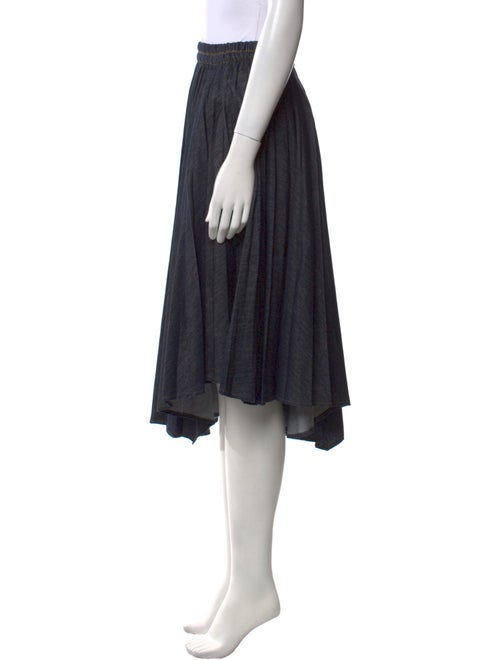 Brunello Cucinelli Pleated Accents Midi Length Skirt