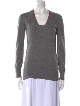 Brunello Cucinelli Cashmere Polka Dot Print Top