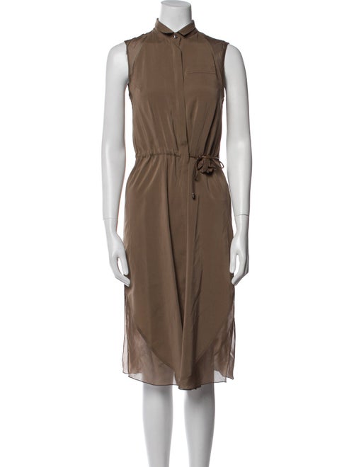 Brunello Cucinelli Silk Midi Length Dress