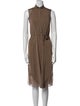 Brunello Cucinelli Silk Midi Length Dress