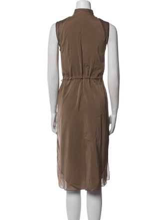Brunello Cucinelli Silk Midi Length Dress