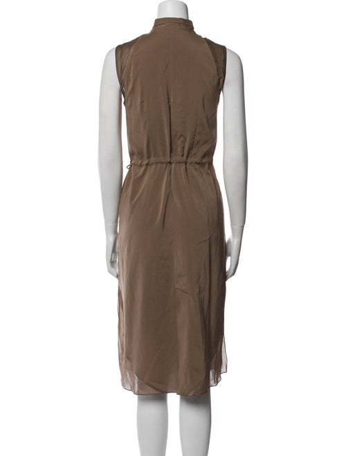 Brunello Cucinelli Silk Midi Length Dress