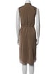 Brunello Cucinelli Silk Midi Length Dress