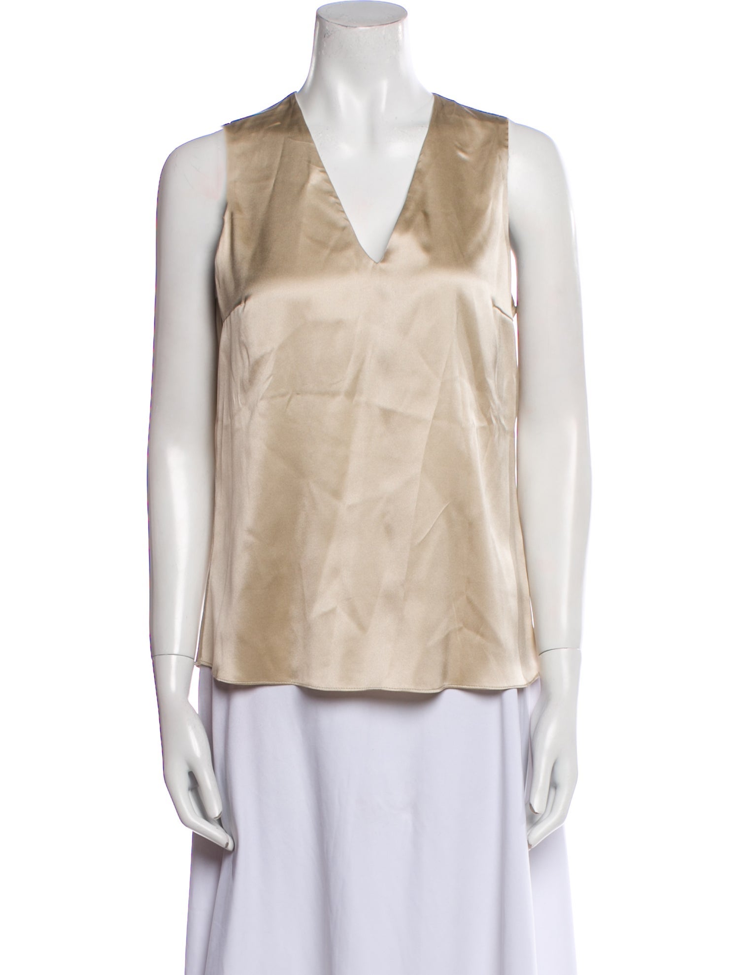 Brunello Cucinelli V-Neck Sleeveless Blouse