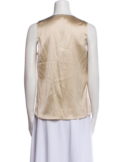 Brunello Cucinelli V-Neck Sleeveless Blouse