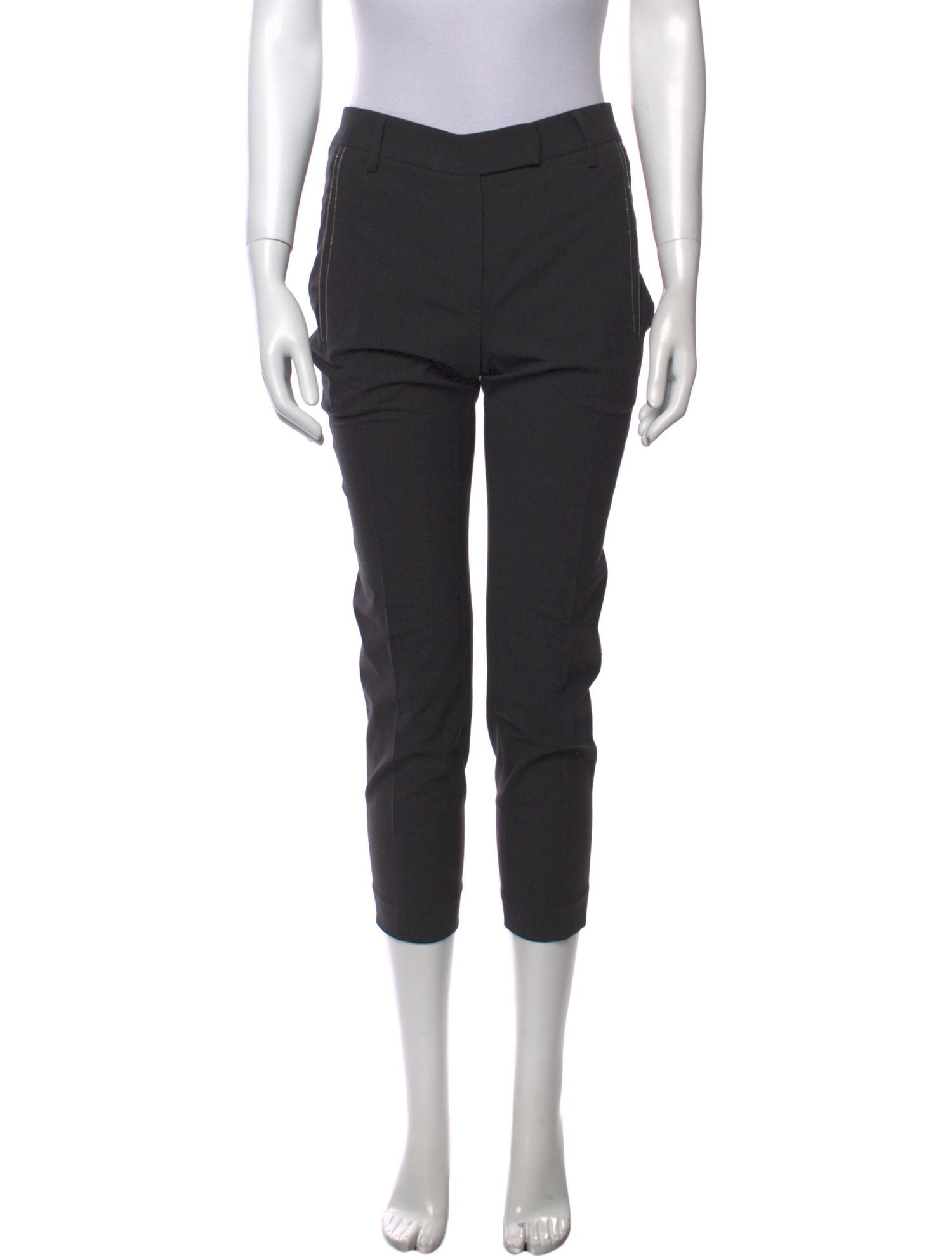 Brunello Cucinelli Virgin Wool Skinny Leg Pants