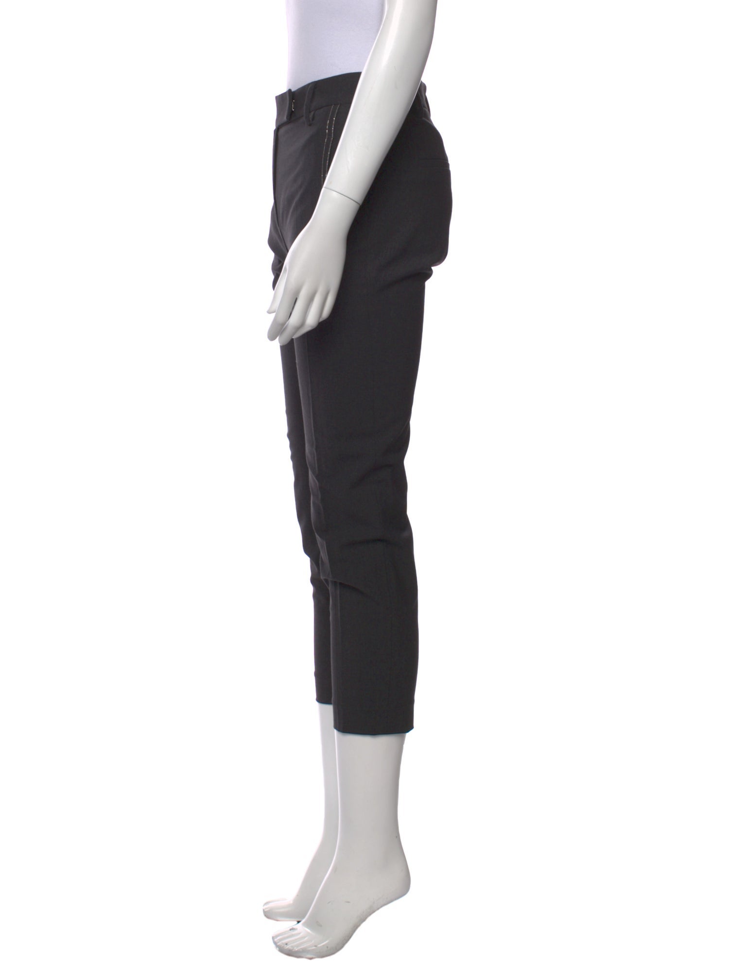 Brunello Cucinelli Virgin Wool Skinny Leg Pants