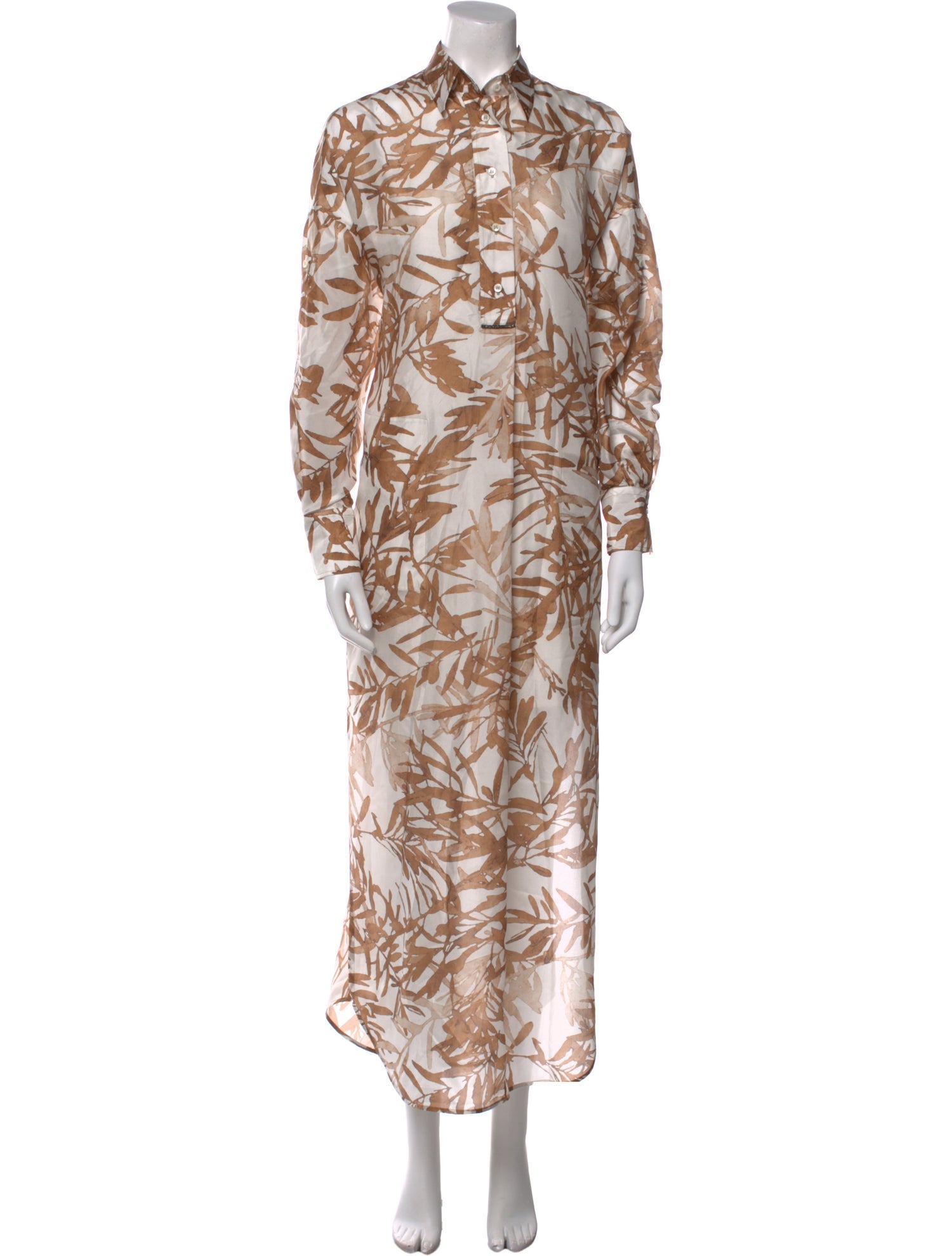 Brunello Cucinelli Printed Long Dress