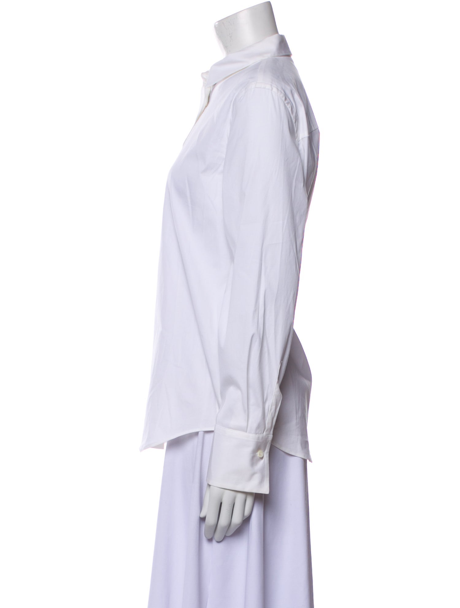 Brunello Cucinelli Long Sleeve Button-Up Top