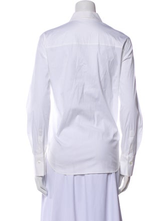 Brunello Cucinelli Long Sleeve Button-Up Top