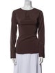 Brunello Cucinelli Silk Crew Neck Top