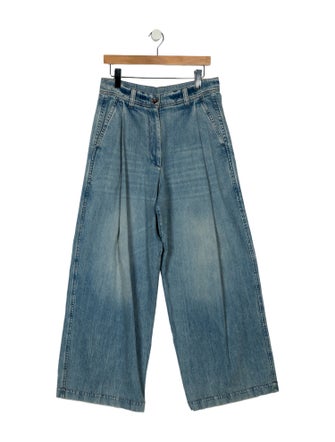 Brunello Cucinelli High-Rise Wide Leg Jeans