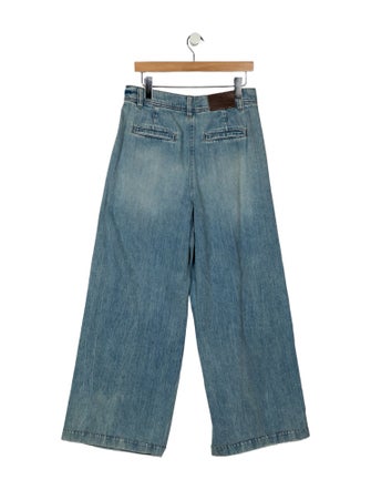 Brunello Cucinelli High-Rise Wide Leg Jeans