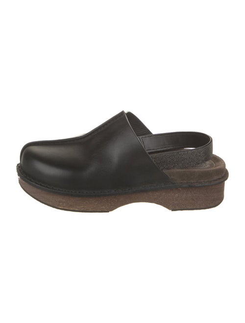 Brunello Cucinelli Monili Leather Slingback Flats