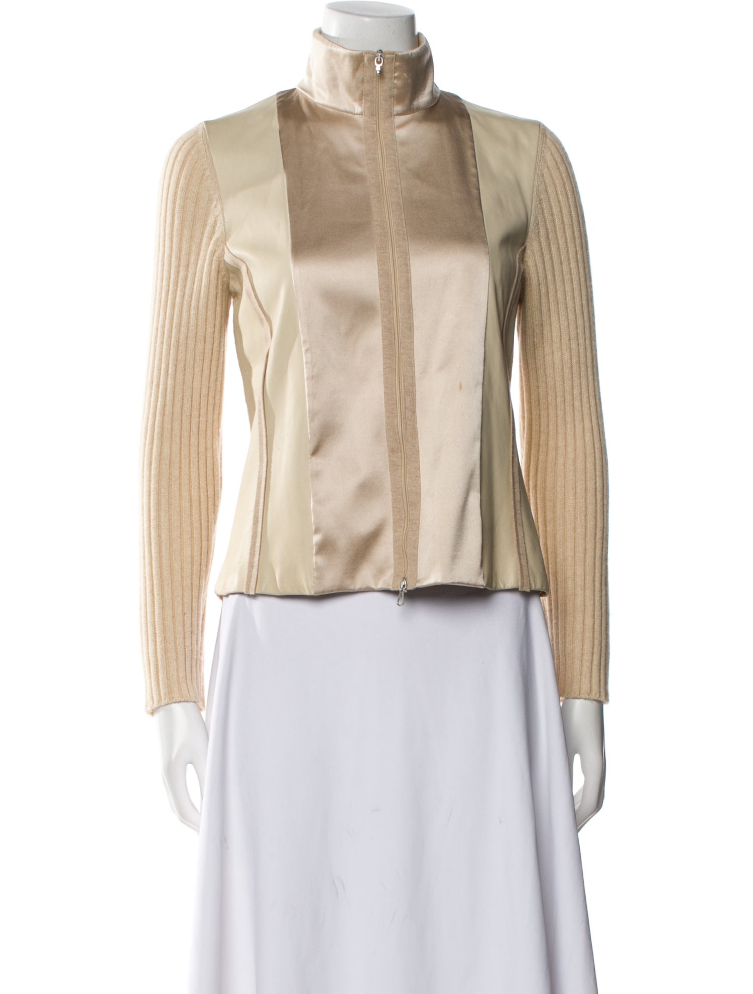 Brunello Cucinelli Silk Striped Jacket