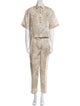Brunello Cucinelli Linen Printed Pant Set