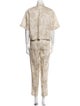 Brunello Cucinelli Linen Printed Pant Set