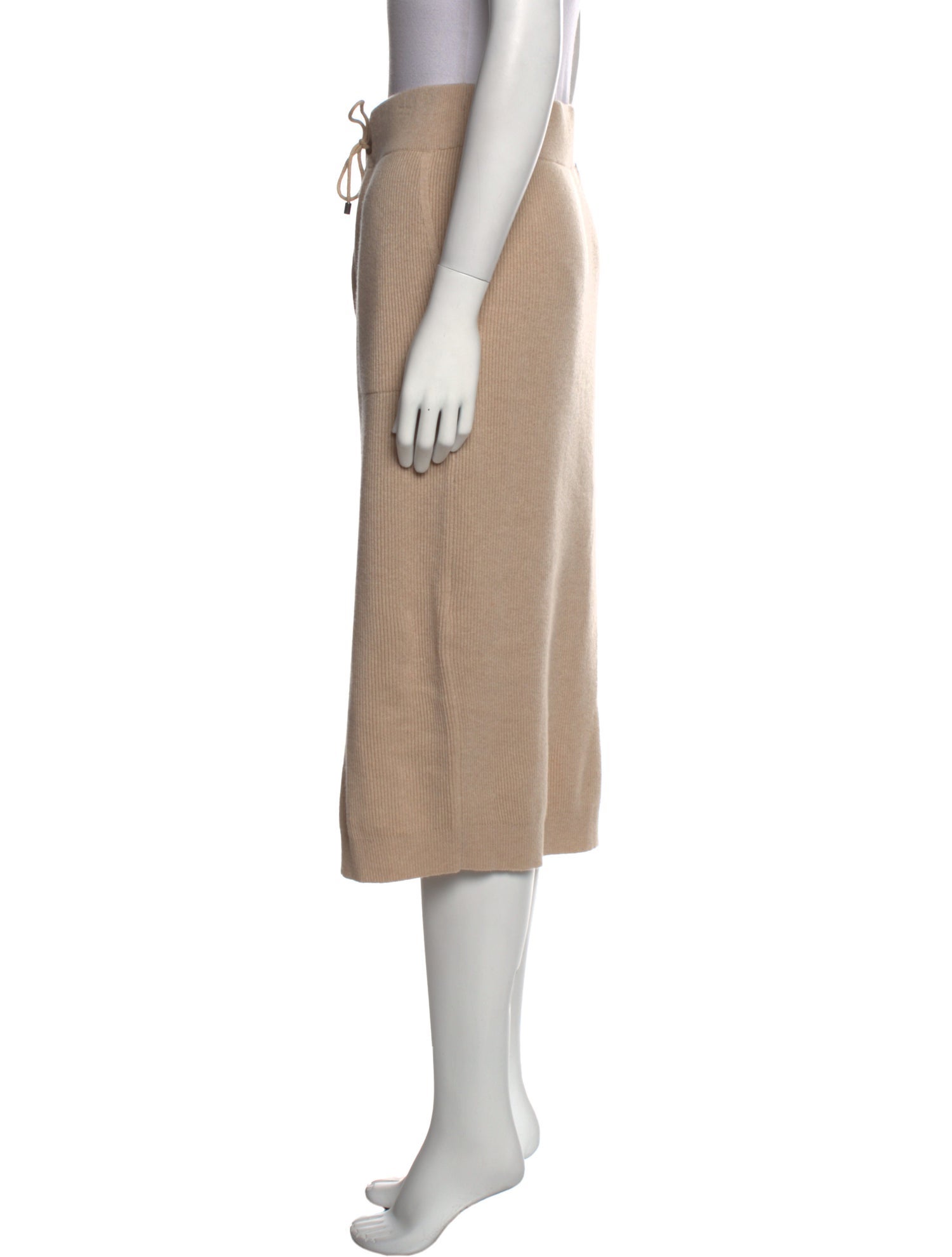 Brunello Cucinelli Cashmere Midi Length Skirt