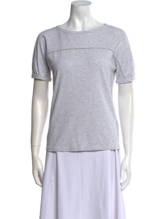Brunello Cucinelli Scoop Neck Short Sleeve T-Shirt