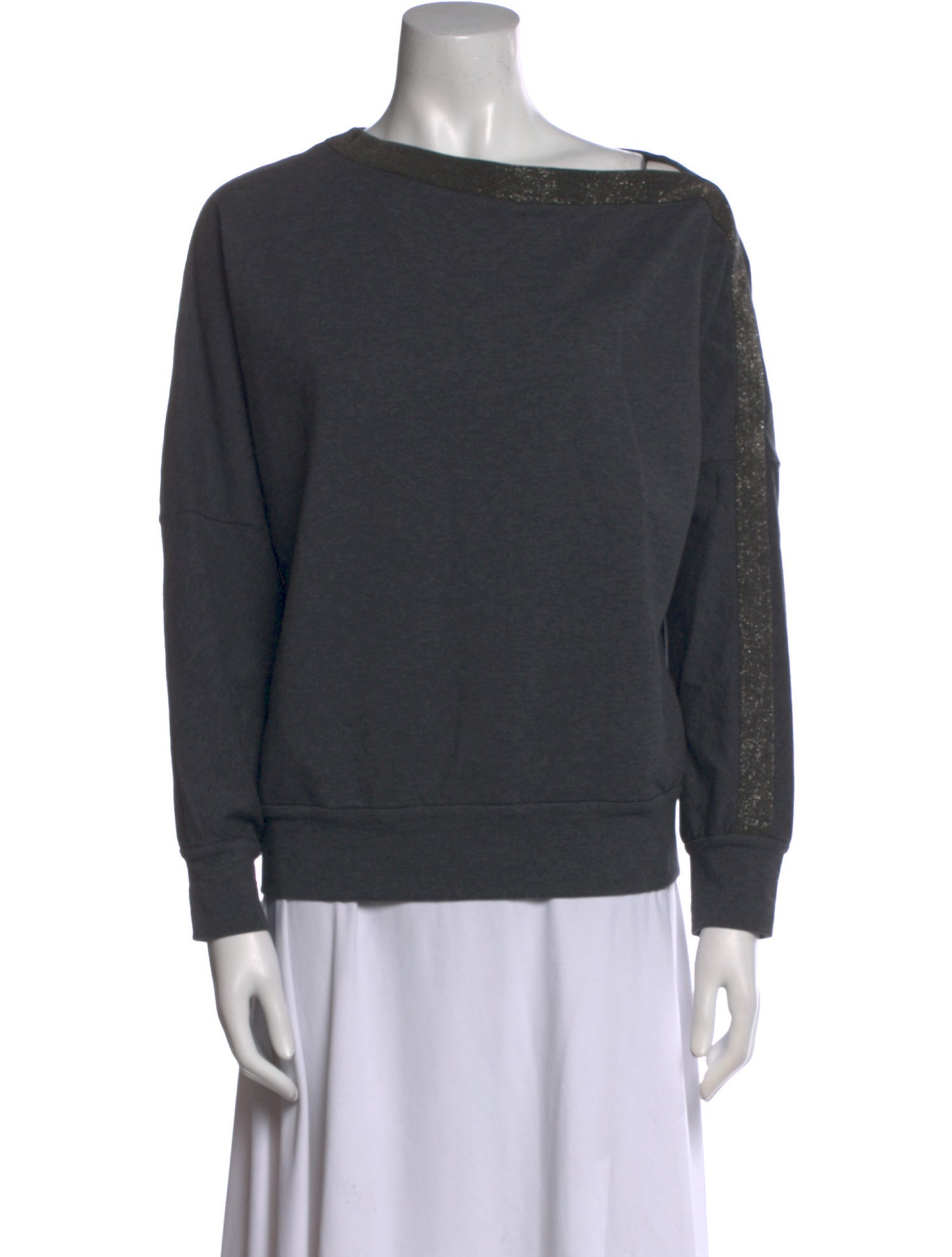 Brunello Cucinelli Scoop Neck Long Sleeve Sweatshirt