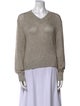 Brunello Cucinelli V-Neck Long Sleeve Sweatshirt