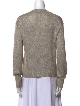 Brunello Cucinelli V-Neck Long Sleeve Sweatshirt