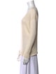Brunello Cucinelli Linen V-Neck Sweatshirt