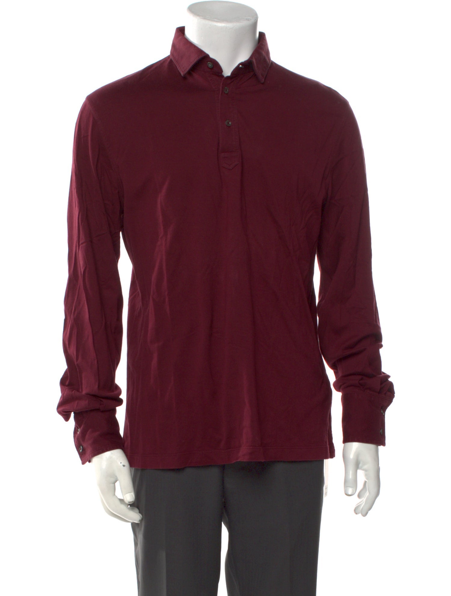 Brunello Cucinelli Collar Long Sleeve Polo Shirt