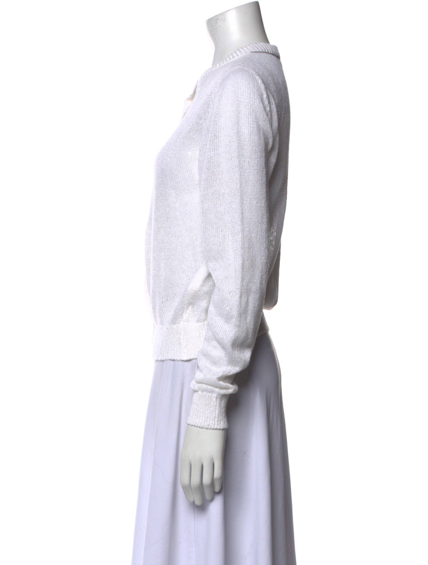 Brunello Cucinelli Linen Crew Neck Sweater