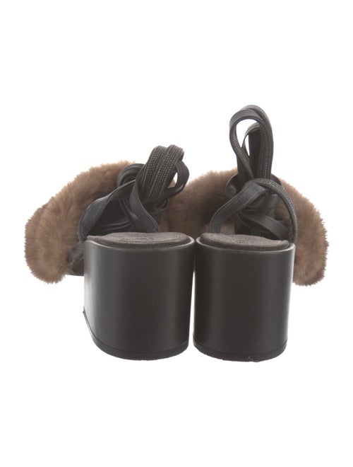 Brunello Cucinelli Fur Sandals