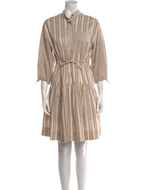 Brunello Cucinelli Striped Knee-Length Dress