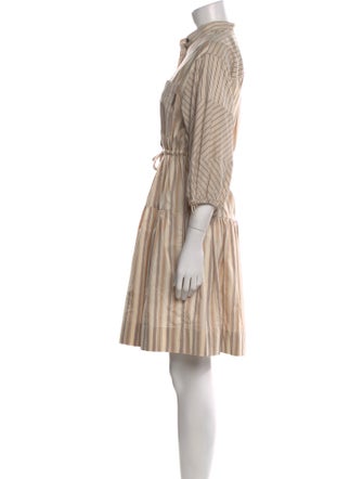 Brunello Cucinelli Striped Knee-Length Dress