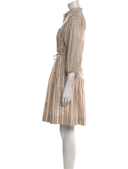 Brunello Cucinelli Striped Knee-Length Dress