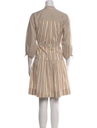Brunello Cucinelli Striped Knee-Length Dress
