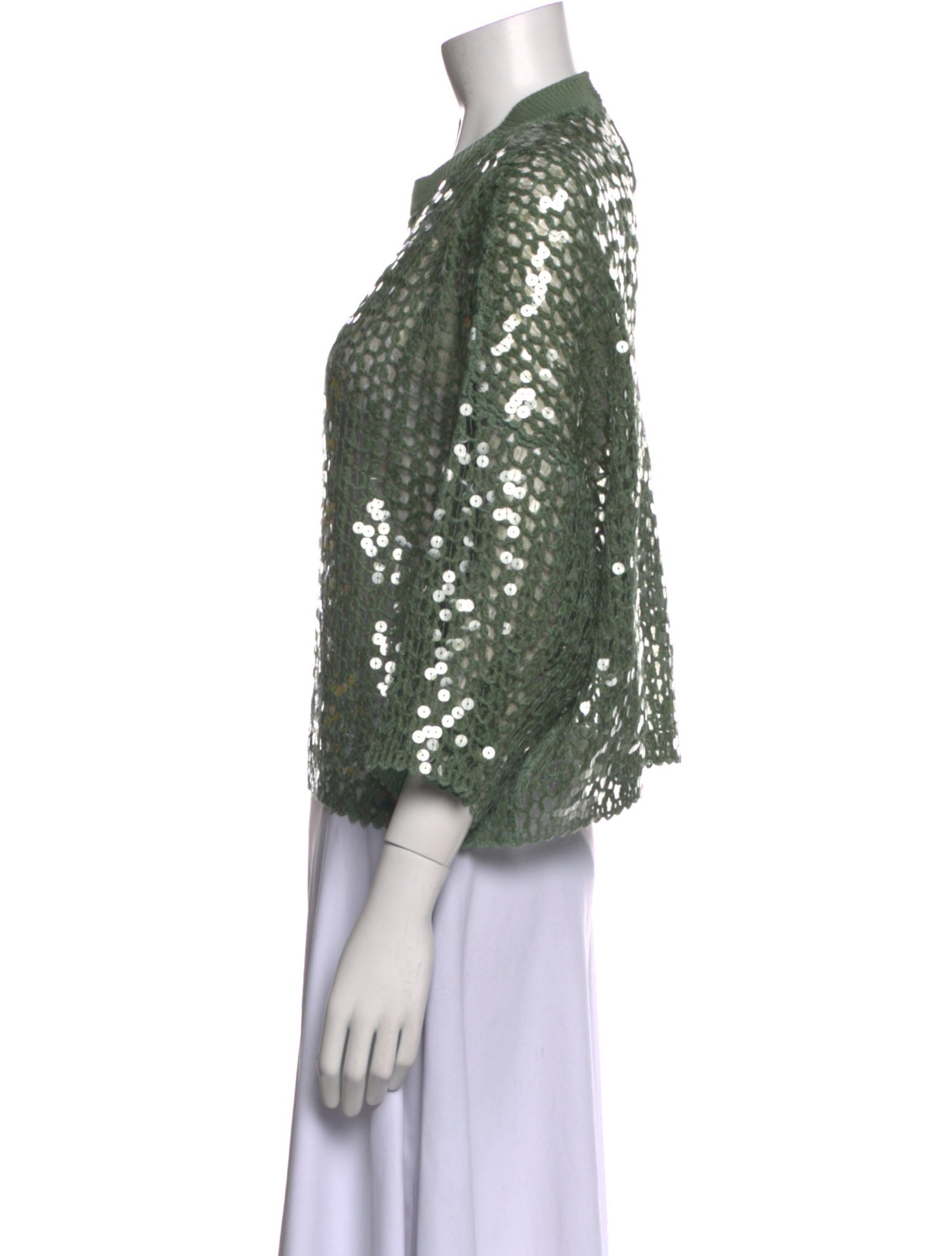 Brunello Cucinelli Jute Crew Neck Top w/ Tags