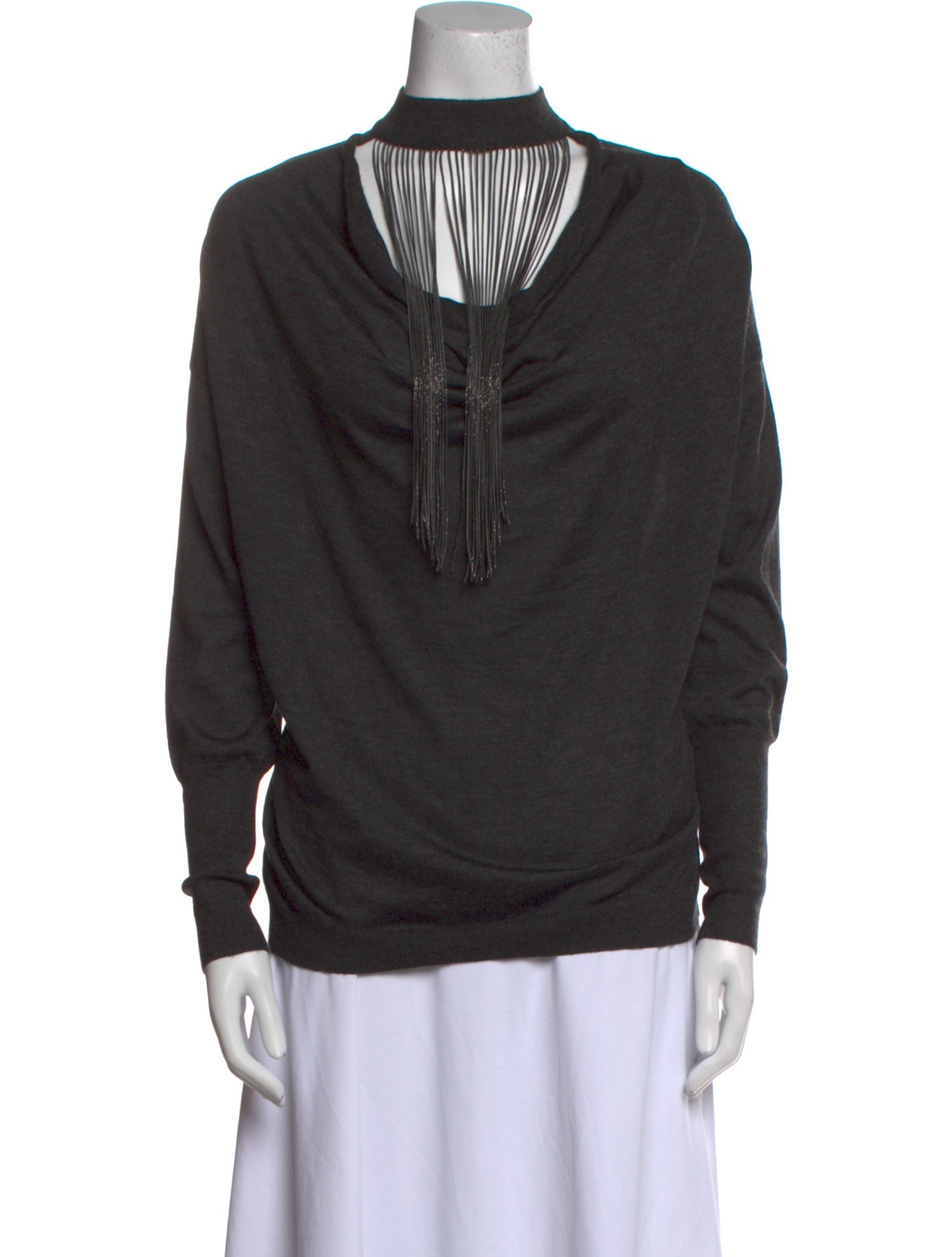 Brunello Cucinelli Cashmere Mock Neck Sweatshirt w/ Tags