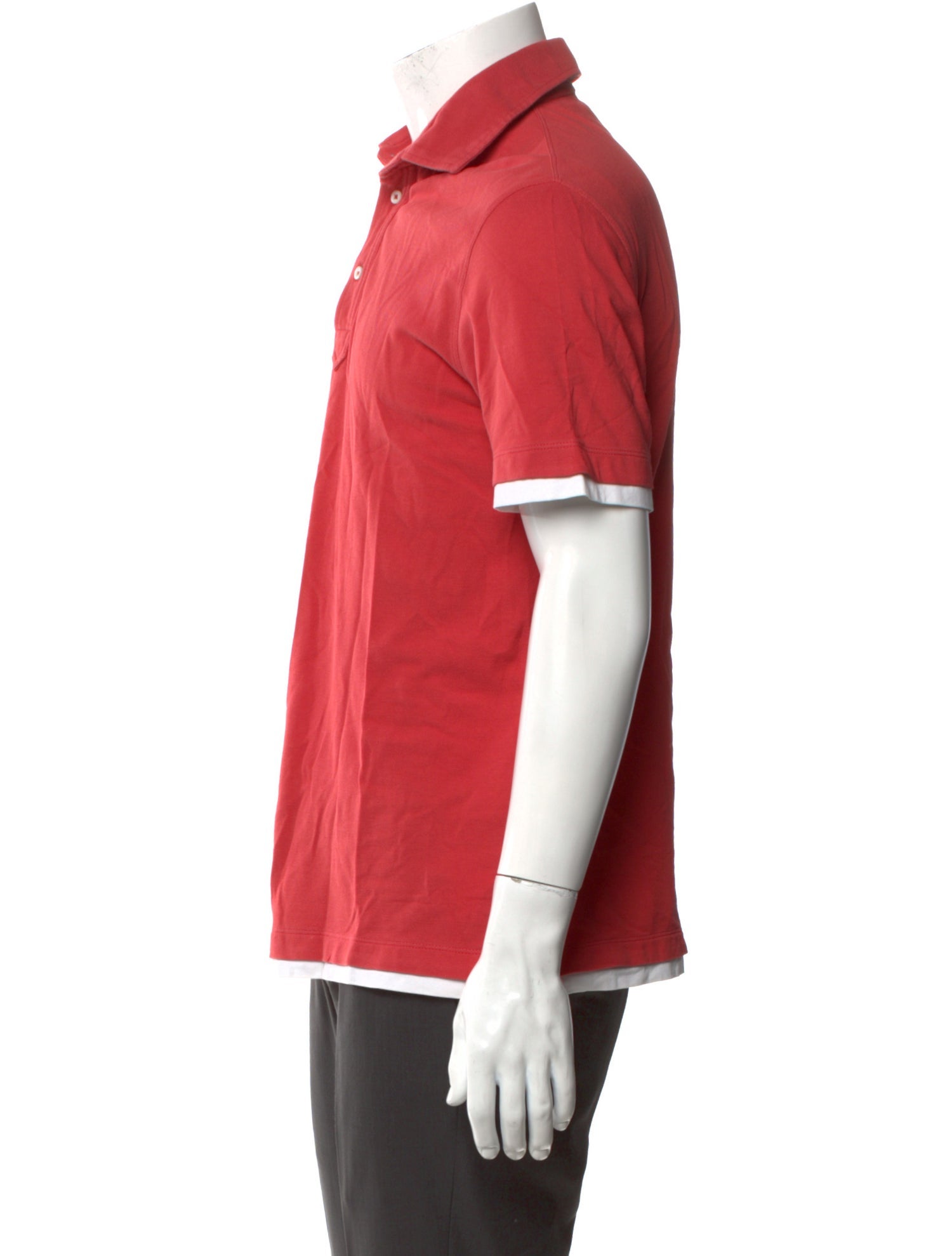 Brunello Cucinelli V-Neck Short Sleeve Polo Shirt