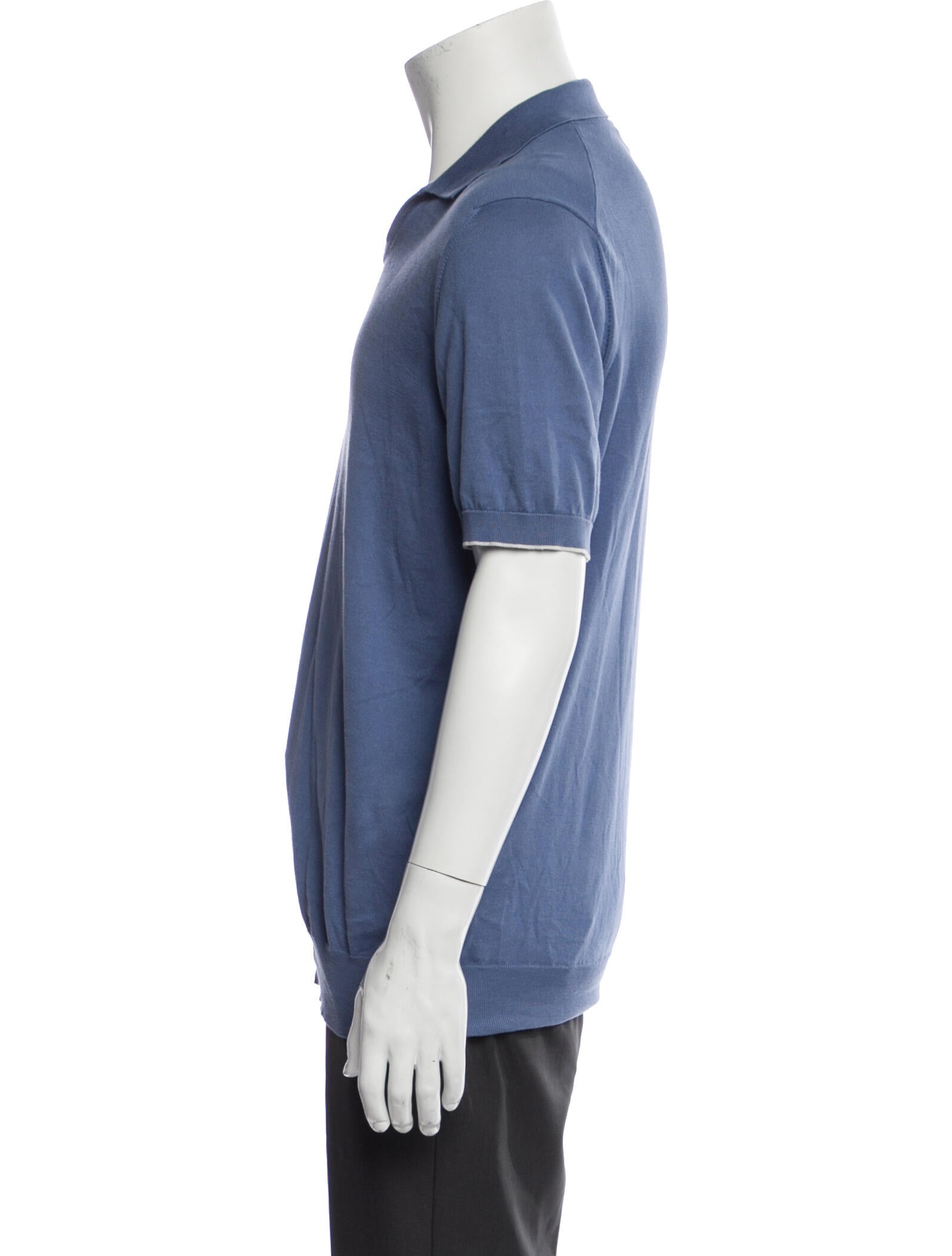 Brunello Cucinelli V-Neck Short Sleeve Polo Shirt