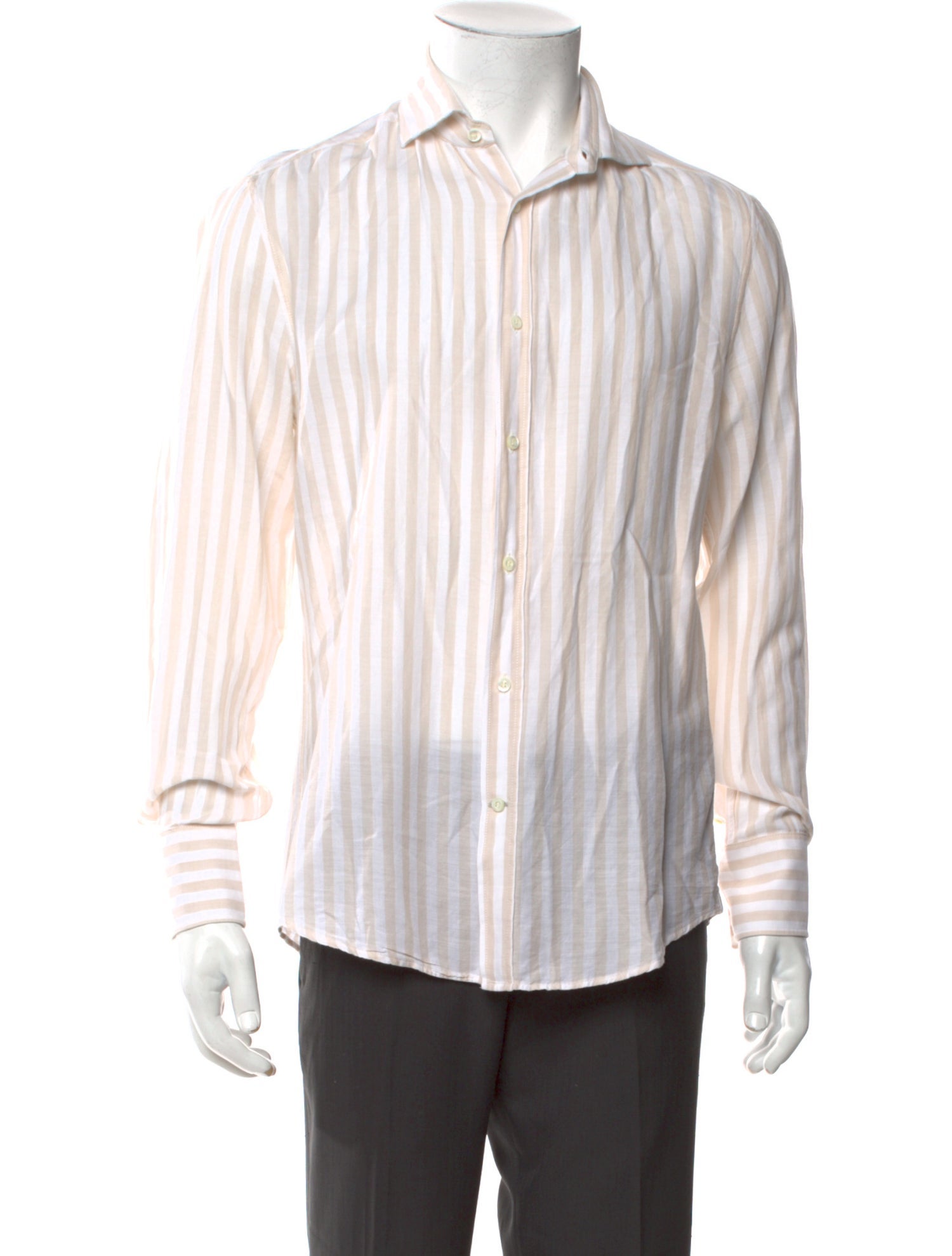 Brunello Cucinelli Striped Long Sleeve Shirt