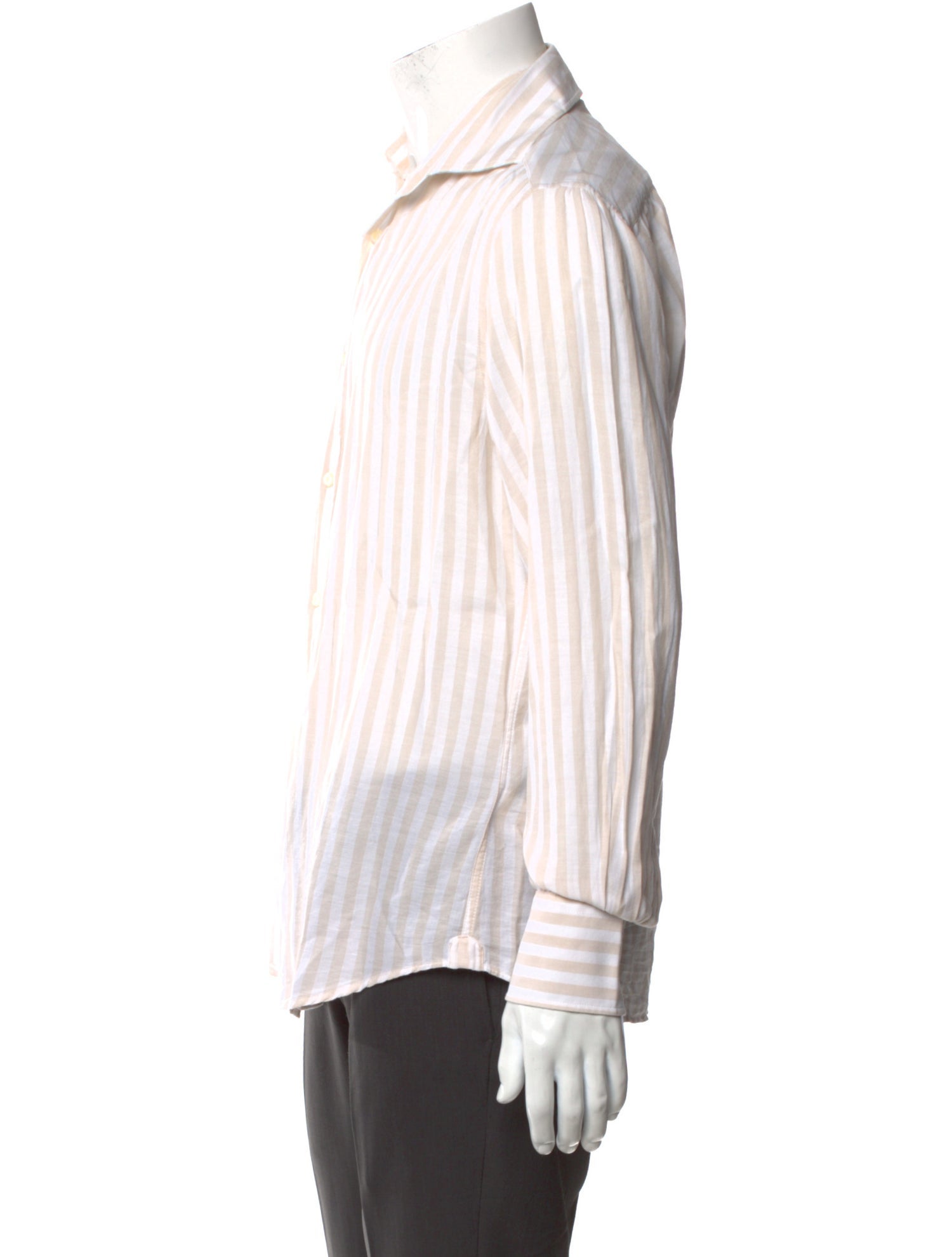 Brunello Cucinelli Striped Long Sleeve Shirt