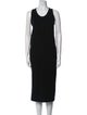 Brunello Cucinelli Scoop Neck Midi Length Dress