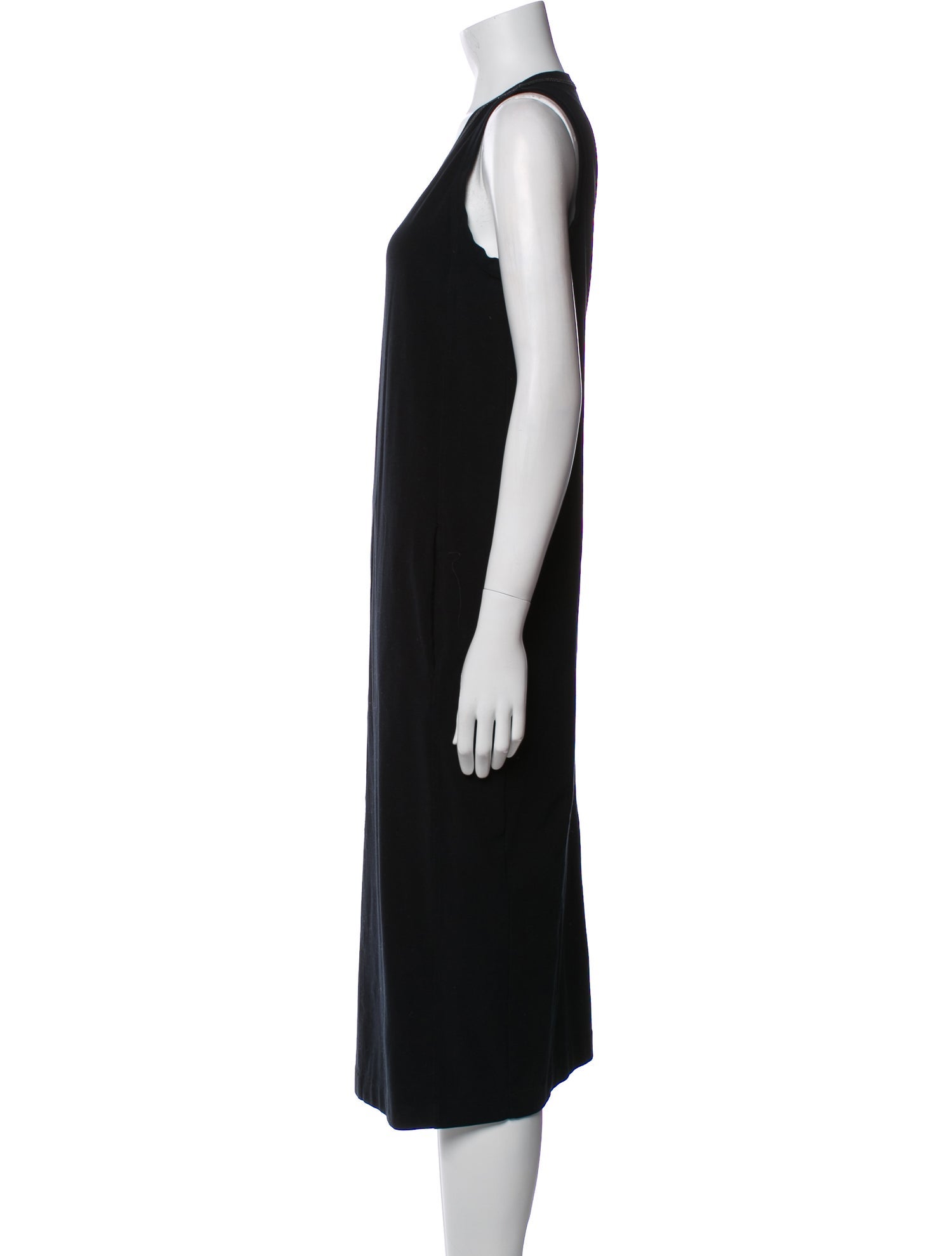 Brunello Cucinelli Scoop Neck Midi Length Dress