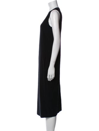 Brunello Cucinelli Scoop Neck Midi Length Dress