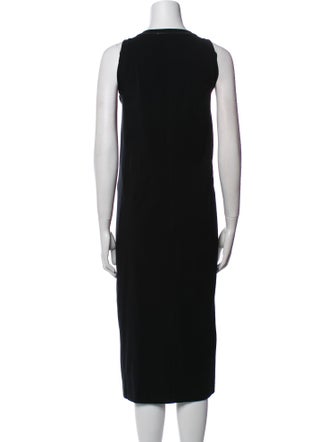 Brunello Cucinelli Scoop Neck Midi Length Dress