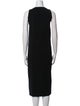 Brunello Cucinelli Scoop Neck Midi Length Dress