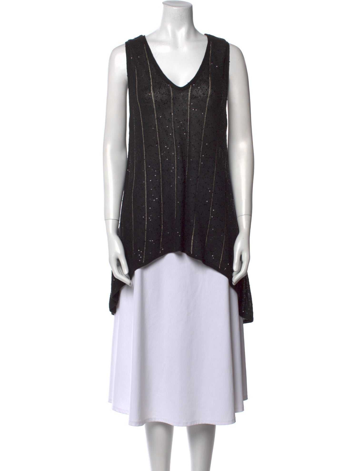 Brunello Cucinelli Linen V-Neck Tunic