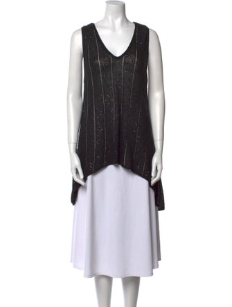 Brunello Cucinelli Linen V-Neck Tunic