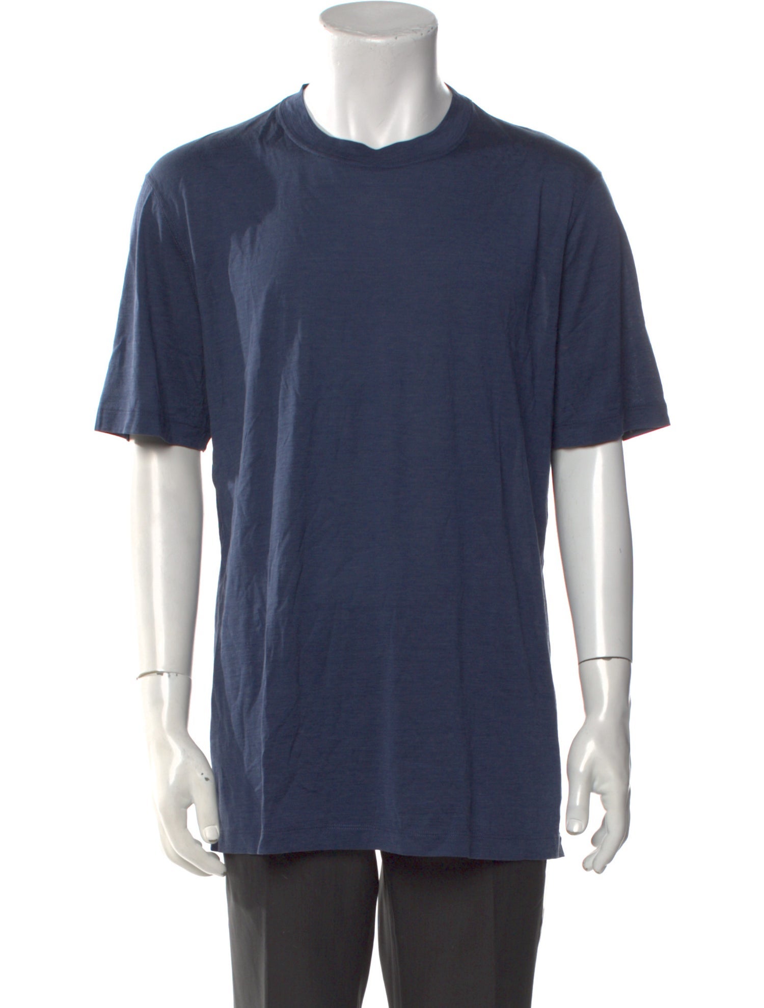Brunello Cucinelli Silk Crew Neck T-Shirt